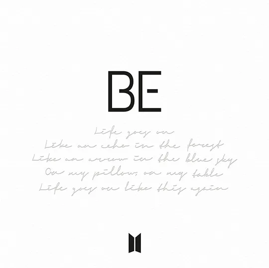 Pochette de l’album BE de BTS