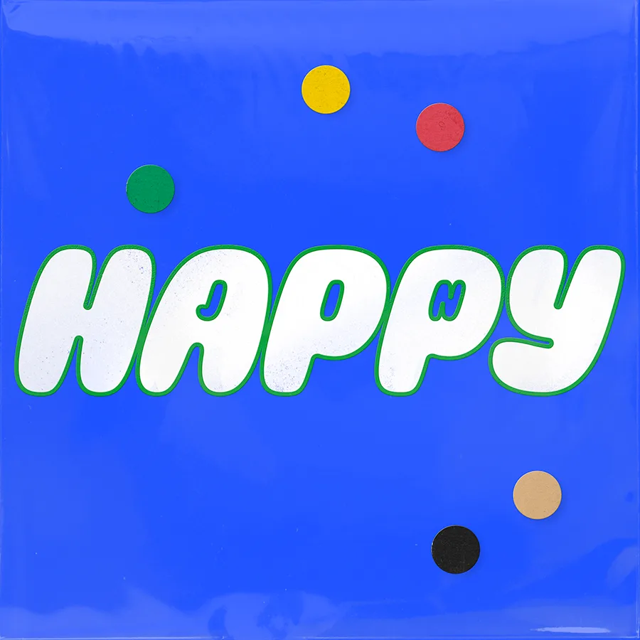 Pochette de l’album Happy de BTS