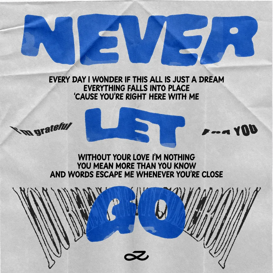 Pochette de l’album Never Let Go de BTS