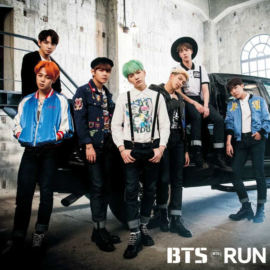 Pochette de l’album RUN de BTS
