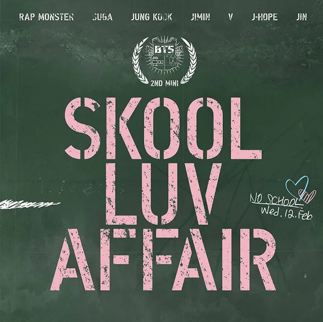 Pochette de l’album Skool Luv Affair de BTS