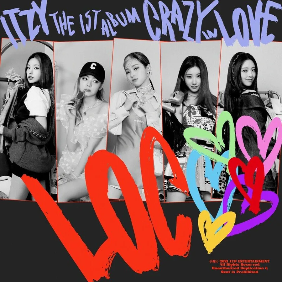 Pochette de l’album Crazy in Love de ITZY