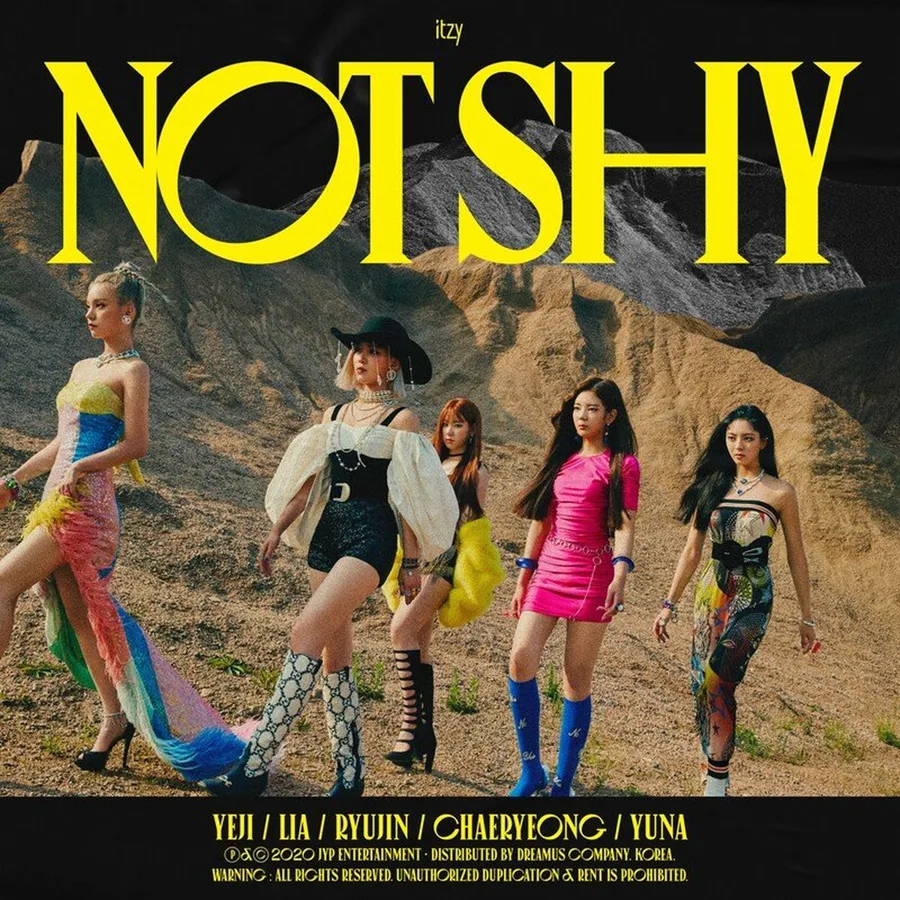 Pochette de l’album NOT SHY de ITZY