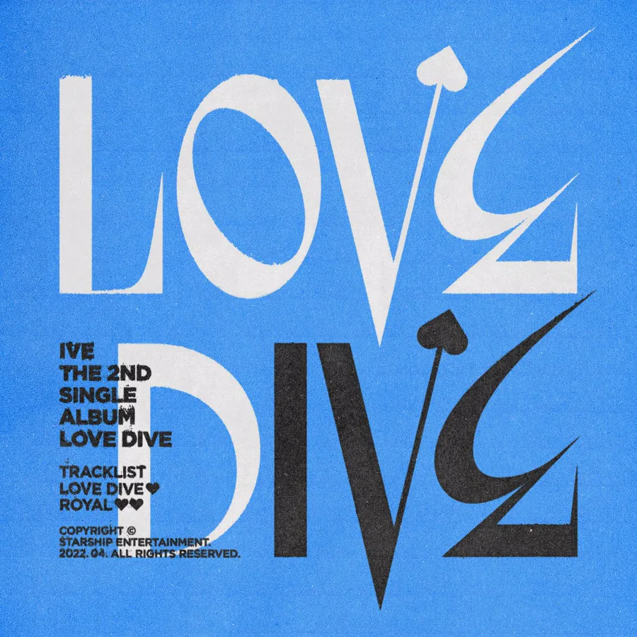 Pochette de l’album LOVE DIVE de IVE