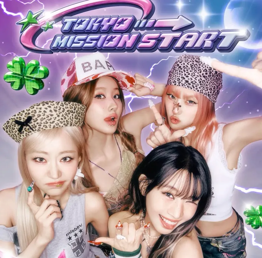 Pochette de l’album Tokyo Mission Start de KISS OF LIFE