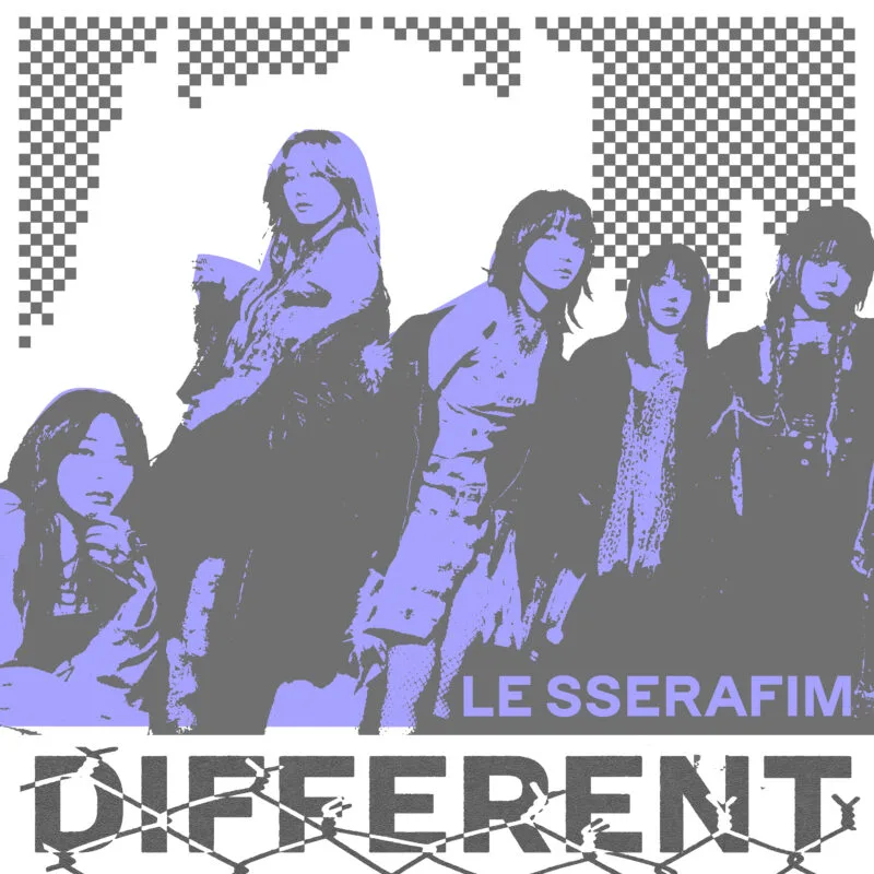 Pochette de l’album DIFFERENT de LE SSERAFIM