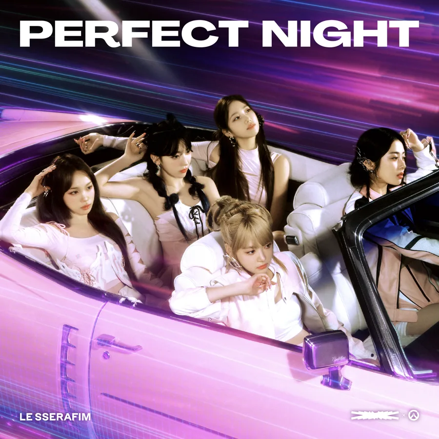 Pochette de l’album Perfect Night de LE SSERAFIM