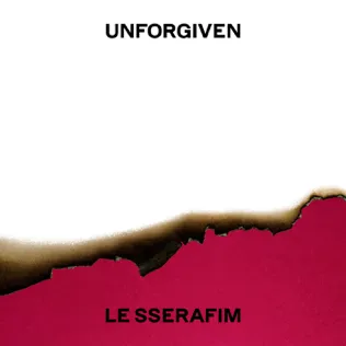 Pochette de l’album UNFORGIVEN de LE SSERAFIM