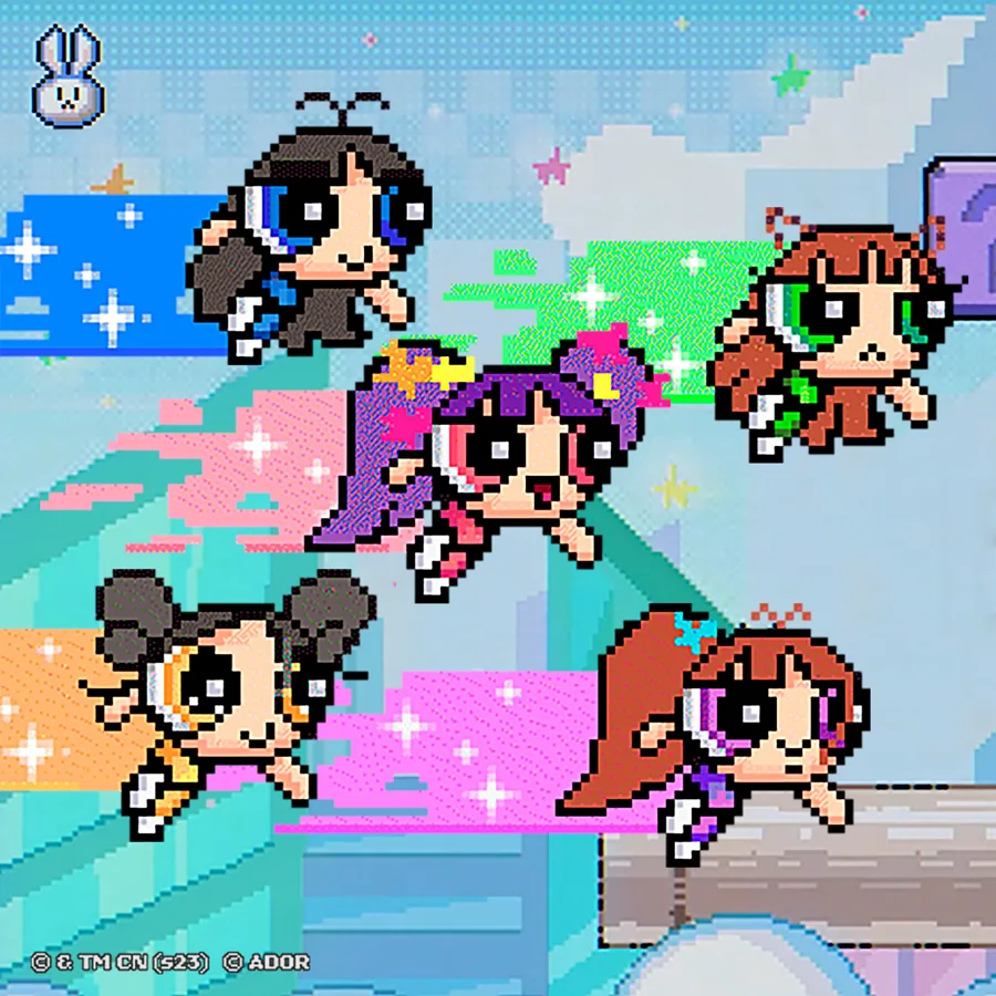 Pochette de l’album NewJeans 2nd EP “Get Up” de NewJeans