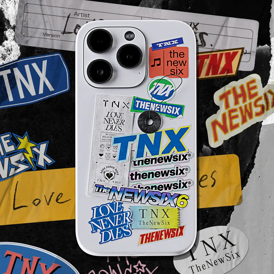 Pochette de l’album LOVE NEVER DIES de TNX