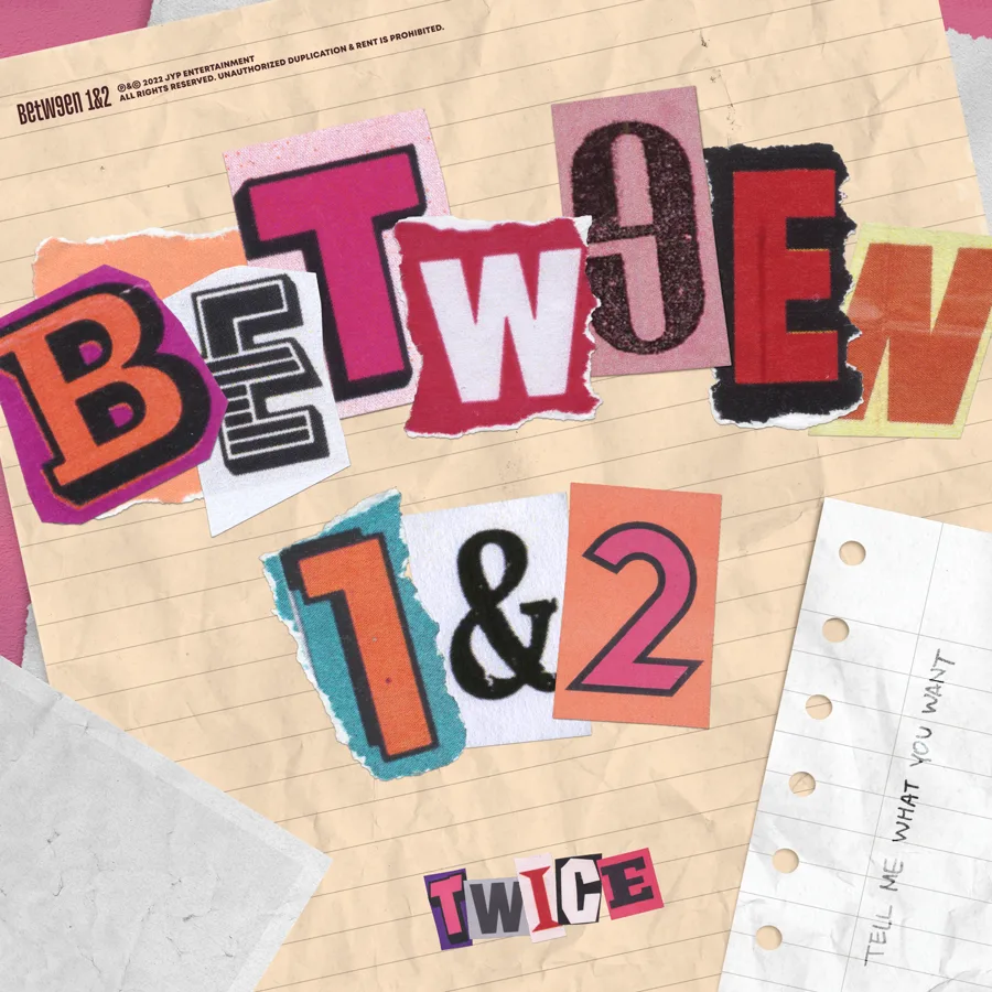 Pochette de l’album BETWEEN 1&2 de TWICE