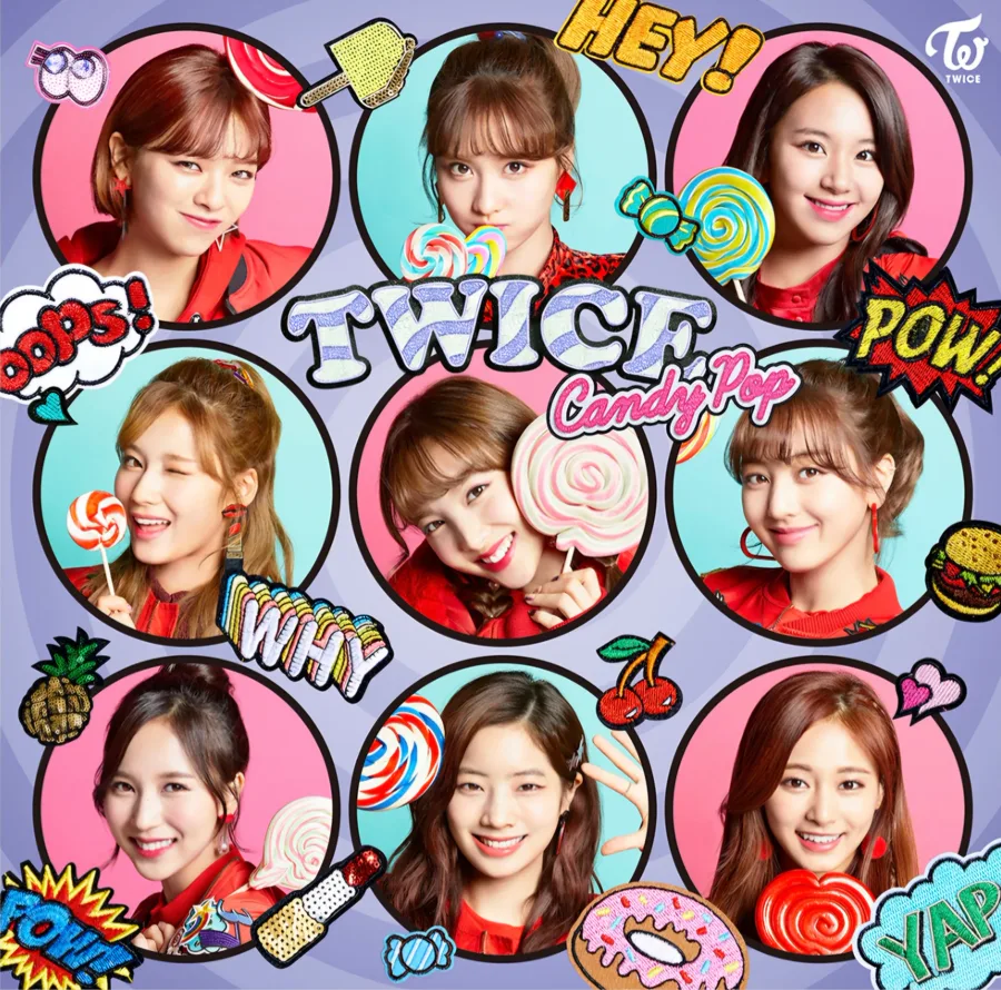 Pochette de l’album Candy Pop de TWICE