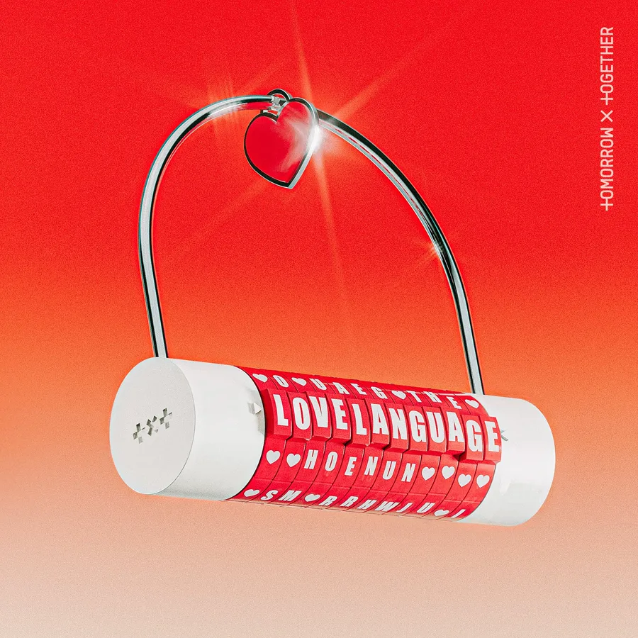 Pochette de l’album Love Language de TXT