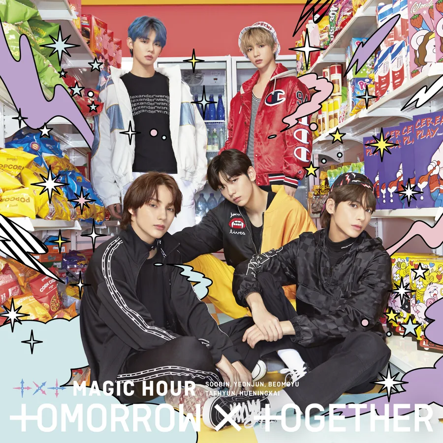 Pochette de l’album MAGIC HOUR de TXT